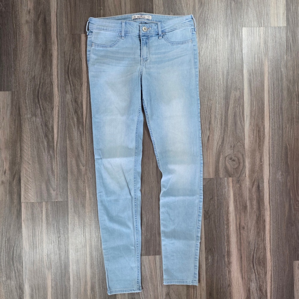 Hollister Low Rise Skinny Jeans Light Wash Blue W26 L29 Size 3R